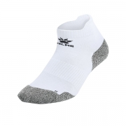 켈미 9876302 Flat Casual Socks (Adult) White/Dark Gray-CS