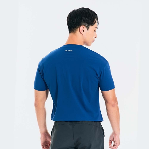 나인티플러스 X 동고 스포츠 머슬핏 티셔츠(21063) - 블루